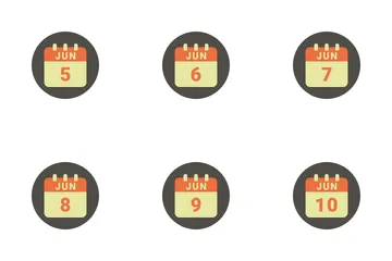 June Date Icon Pack