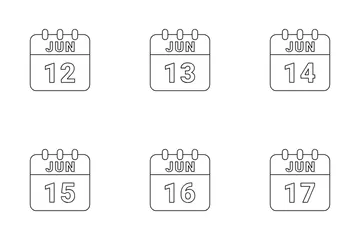 June Date Icon Pack