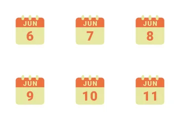 June Date Icon Pack
