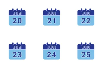 June Date Icon Pack