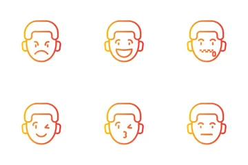 Junge-Emoji Symbolpack