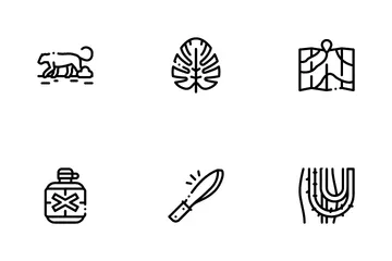 Jungle Tropical Forest Icon Pack