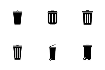 Junk Trash Set Icon Pack