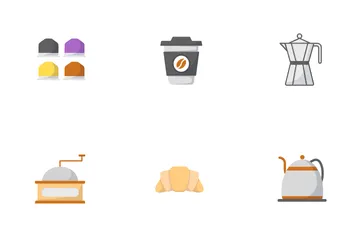 Kaffee und Café Symbolpack