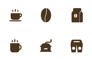 Kaffee und Café Symbolpack