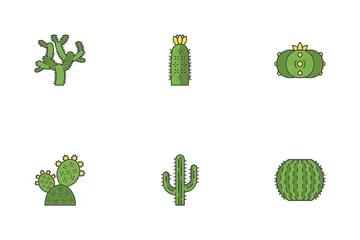 Kakteen in Töpfen Icon Pack