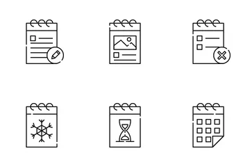 Kalender und Datum Symbolpack