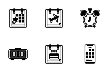 Kalender und Datum Symbolpack