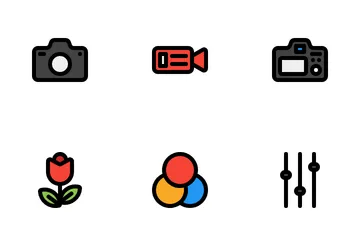 Kamera-Schnittstelle Icon Pack