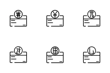 Karte und Geld Symbolpack