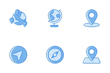Karte und Navigation Symbolpack