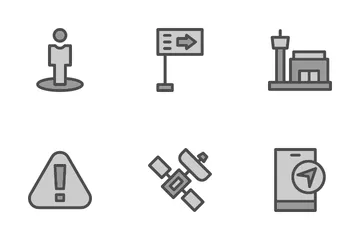 Karte und Navigation Symbolpack