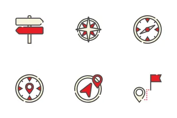 Karten und Navigation Symbolpack