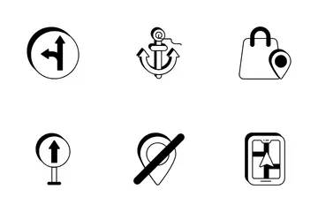 Karten und Navigation Symbolpack