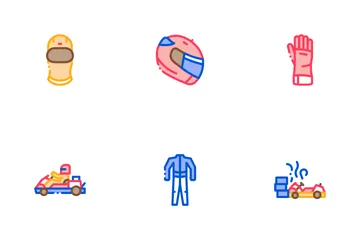 Karting Motorsport Icon Pack