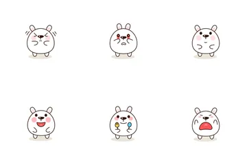 Kawaii Characters Emojis Icon Pack