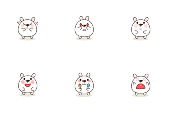 Kawaii Characters Emojis Icon Pack