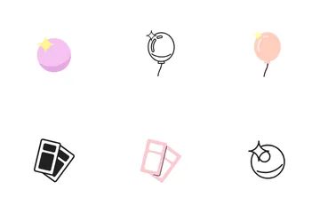 Kawaii Fairytale Childish Semi Flat Color Vector Characters Icon Pack