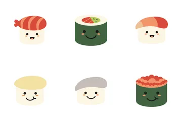 Kawaii Japanese Food Icon Pack