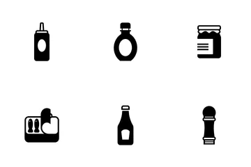 Ketchup And Seasoning Icon Pack