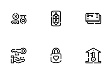 Key And Lock Icon Pack