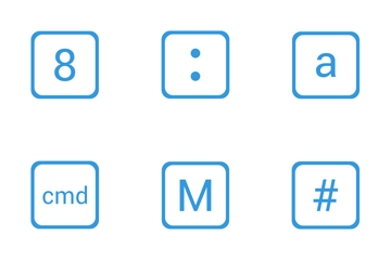 Keyboard Symbols  Icon Pack