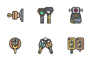 Keys And Locks Icon Pack