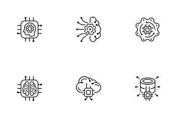 KI - Künstliche Intelligenz Symbolpack