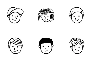 Kids Avatar Icon Pack