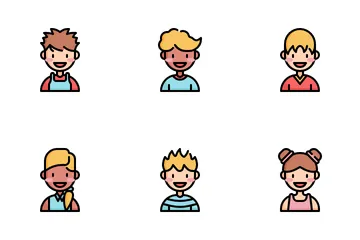 Kids Avatars Icon Pack