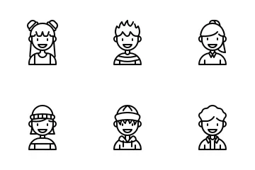 Kids Avatars Icon Pack