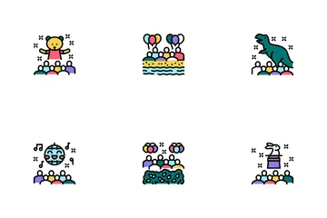 Kids Birthday Party Icon Pack
