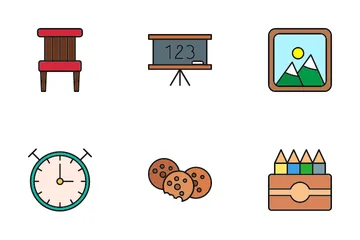 Kids Education Icon Pack
