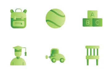 Kids Education Icon Pack