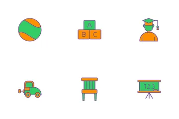 Kids Education Icon Pack