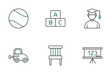 Kids Education Icon Pack