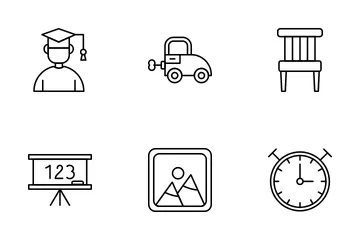 Kids Education Icon Pack