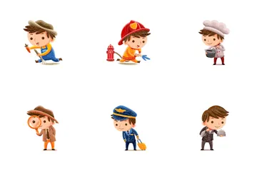 Kids Profession Icon Pack