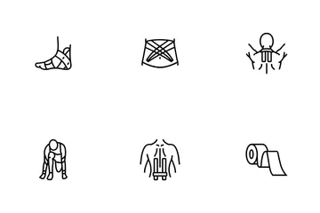 Kinesio Taping Kinesiology Icon Pack