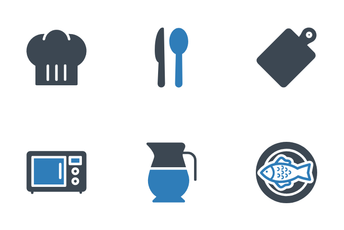 Kitchen And Cooking Icon Pack