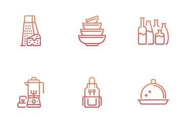 Kitchen And Cookware Icon Pack