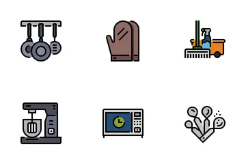 Kitchen And Cookware Icon Pack