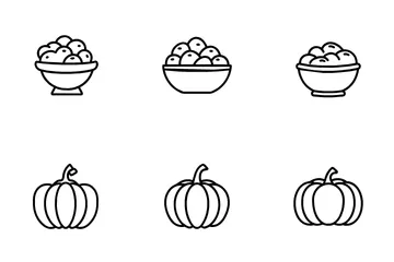 Kitchen And Groceries Icon Pack