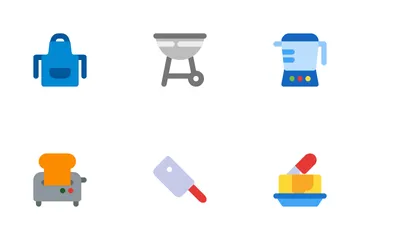 Kitchen And Tableware Icon Pack