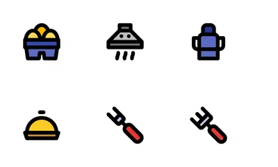 Kitchen And Tableware Icon Pack