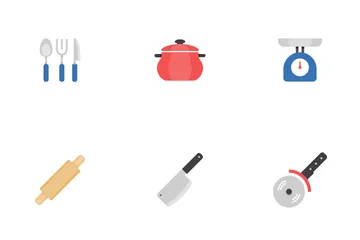 Kitchen And Utensil Icon Pack