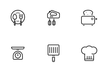 Kitchen And Utensil Icon Pack