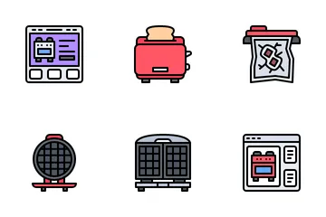 Kitchen Appliances Icon Pack