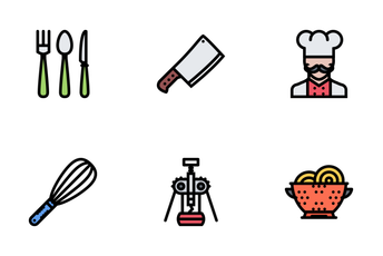 Kitchen Colored Icon Pack