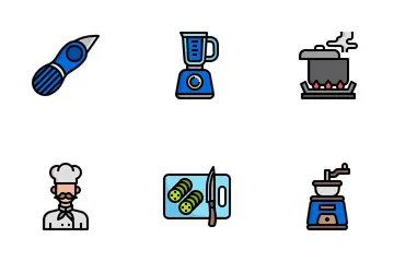 Kitchen Cooking Icon Pack